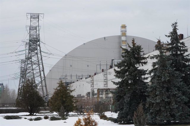 Archive - Sarcophagus in the exclusion zone of the Chernobyl nuclear power plant, Ukraine