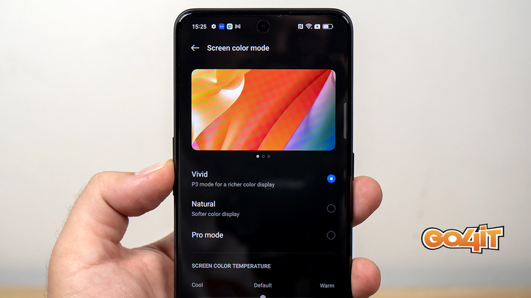Realme GT Neo 3 colour screen
