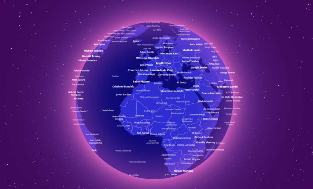 Where the planet's celebrities were born: the interactive map that ...